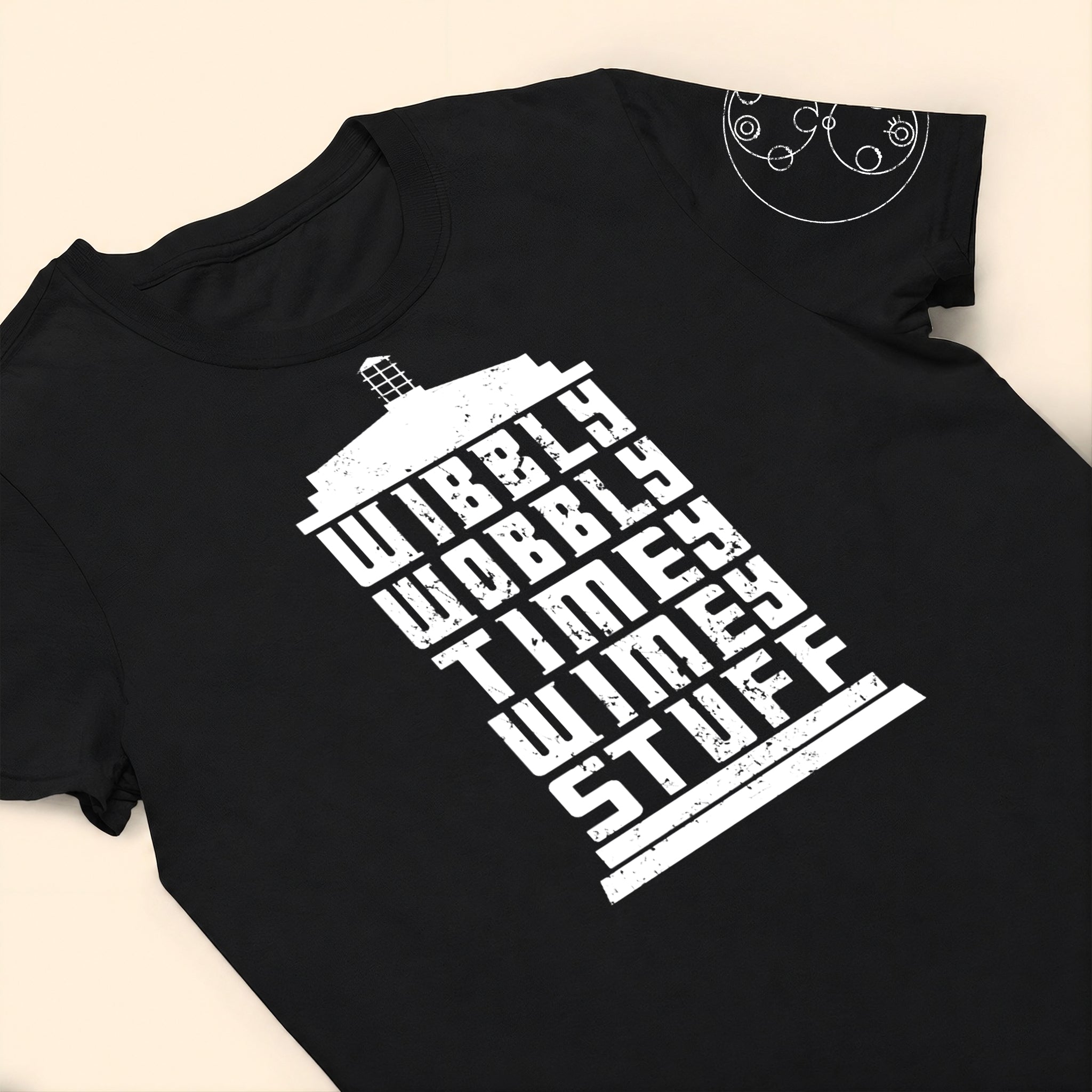 Wibbly Wobbly Timey Wimey Stuff With Custom Gallifreyan Name Printed Shirt - Sci-fi Movie Personalized Shirt