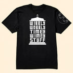 Wibbly Wobbly Timey Wimey Stuff With Custom Gallifreyan Name Printed Shirt - Sci-fi Movie Personalized Shirt