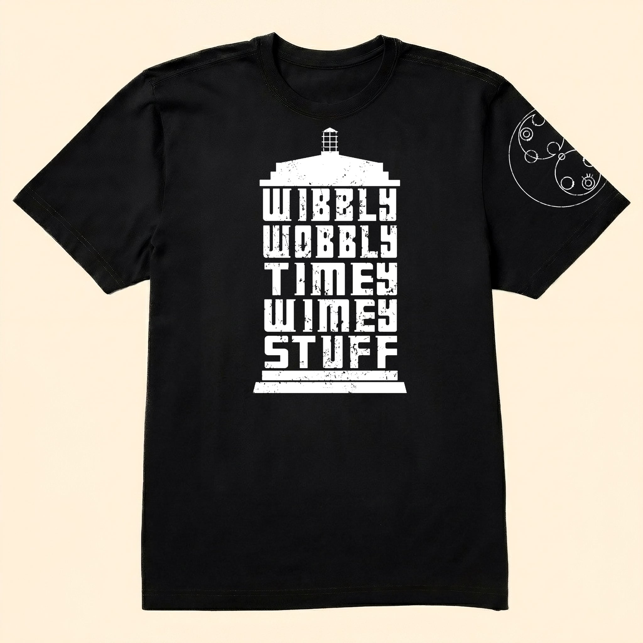 Wibbly Wobbly Timey Wimey Stuff With Custom Gallifreyan Name Printed Shirt - Sci-fi Movie Personalized Shirt