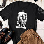 Wibbly Wobbly Timey Wimey Stuff With Custom Gallifreyan Name Printed Shirt - Sci-fi Movie Personalized Shirt