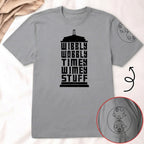 Wibbly Wobbly Timey Wimey Stuff With Custom Gallifreyan Name Printed Shirt - Sci-fi Movie Personalized Shirt