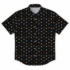 Galactic Droid Registry Hawaiian Shirt with Pocket - Galactic Button Down Shirt