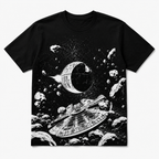 Millennium Falcon Death Star Shirt - Edge Printed Unisex T-shirt
