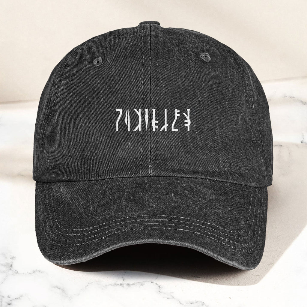 Vintage Aurebesh Star Wars Washed Cap - Personalized Distressed Denim Cap