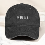 Vintage Aurebesh Star Wars Washed Cap - Personalized Distressed Denim Cap