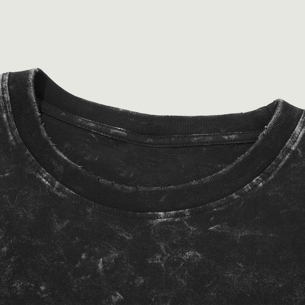 USS Voyager Schematic Wash Tee - Sci-fi Movies Vintage Wash T-shirt