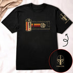 35mm Smuggler Route With Custom Name in Aurebesh/Mando'a Sleeve Printed Shirt - Personalized Shirt and Sleeve