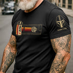 35mm Smuggler Route With Custom Name in Aurebesh/Mando'a Sleeve Printed Shirt - Personalized Shirt and Sleeve