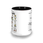 King Arthur's Funny Doodle Quotes Accent Mug - Monty Python and the Holy Grail Edge-to-Edge Printed Two-Tone Mug