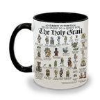 King Arthur's Funny Doodle Quotes Accent Mug - Monty Python and the Holy Grail Edge-to-Edge Printed Two-Tone Mug