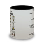 King Arthur's Funny Doodle Quotes Accent Mug - Monty Python and the Holy Grail Edge-to-Edge Printed Two-Tone Mug