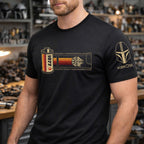 35mm Smuggler Route With Custom Name in Aurebesh/Mando'a Sleeve Printed Shirt - Personalized Shirt and Sleeve