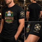 Wicket's Camping Club With Custom Name in Aurebesh/Mando'a Sleeve Printed Shirt - Personalized Shirt and Sleeve