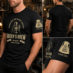 Vader's Brew With Custom Name in Aurebesh/Mando'a Sleeve Printed Shirt - Personalized Shirt and Sleeve