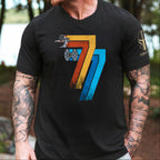 May 25th 1977 With Custom Name in Aurebesh/Mando'a Sleeve Printed Shirt - Personalized Shirt and Sleeve