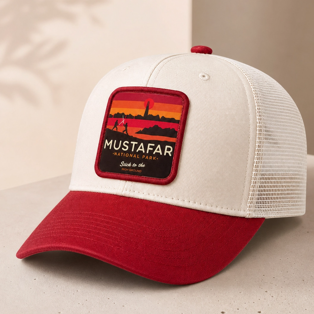 National Park Star Wars Leather Mesh Hat - Personalized Trucker Cap