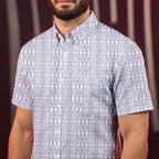 Star Wars R2-D2 Pattern Hawaiian Shirt with Pocket - Star Wars Button Down Shirt