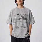 USS Enterprise NCC-1701 Schematic Wash Tee - Sci-fi Movies Vintage Wash T-shirt
