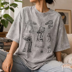 AT-AT Schematic Wash Tee - Galactic Vintage Wash T-shirt