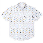 Galactic Droid Registry Hawaiian Shirt with Pocket - Galactic Button Down Shirt